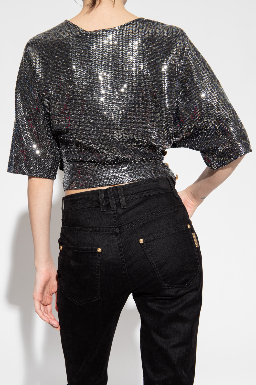 Balmain sequin discount top